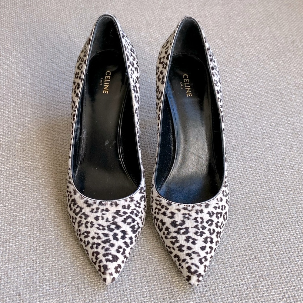 Celine | Calf Hair Animal Print Pumps (Sz 37) - Picture 3 of 5
